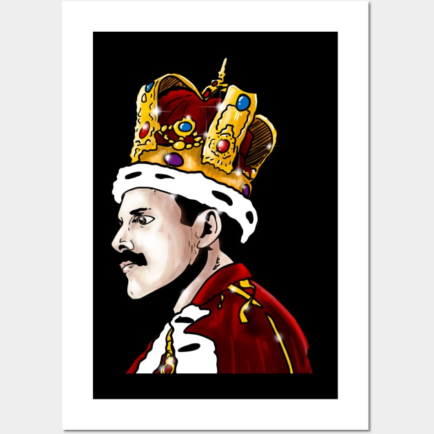 Freddie Mercury Queen Wall Art by Harley Warren